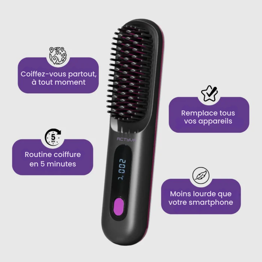 Brosse Lissante Nomade – GoBrosse™ PRO