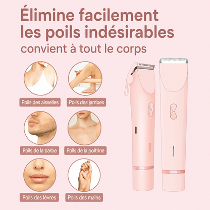 PureSkin™ Tondeuse 2-en-1 Corps & Maillot